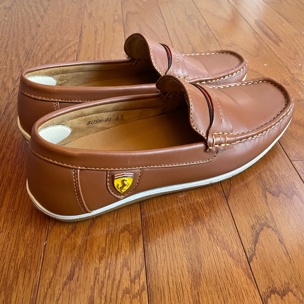 Bruno Marc Leather Driving Loafers